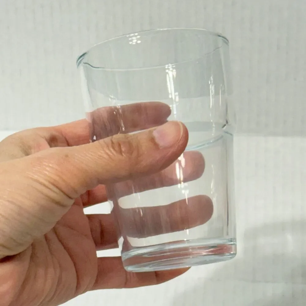NIB IKEA REKO Set of 6 Stackable Clear 6 oz. Drinking Juice Glasses